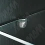 PEKI Полкодержатель с фиксатором для стеклянных полок толщиной 4-10 мм, никель