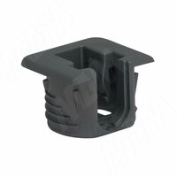 FLIPPER Полкодержатель для деревянных полок с фиксацией, антрацит