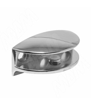 Полкодержатель для стеклянных полок толщиной 8-10 мм, хром