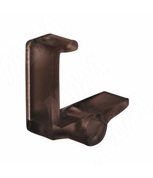 Полкодержатель-фиксатор для ДСП 16 мм (коричневый)