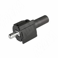 KINTAI Полкодержатель с подпружиненным штоком для деревянных полок с фиксацией, антрацит