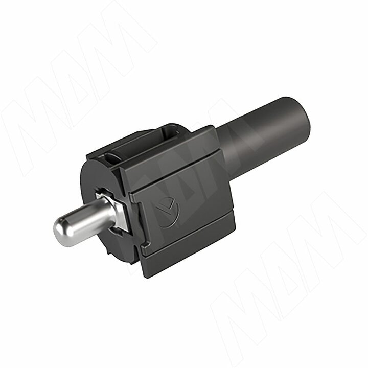 KINTAI Полкодержатель с подпружиненным штоком для деревянных полок с фиксацией, антрацит