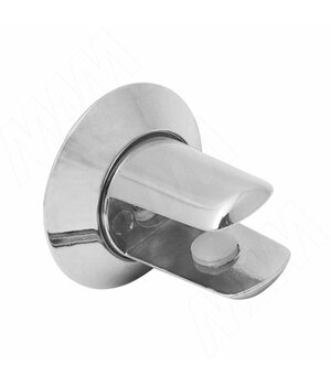 Полкодержатель для стеклянных полок толщиной 8-10 мм, хром