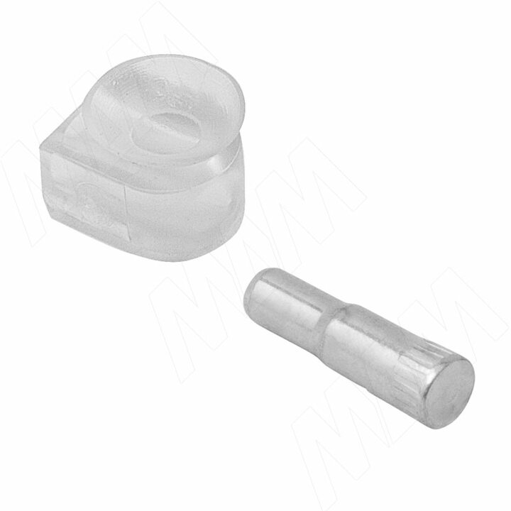 Полкодержатель для стеклянных полок, прозрачный