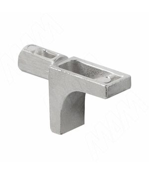 K-LINE Полкодержатель с дополнительным упором для деревянных полок без фиксации, никель