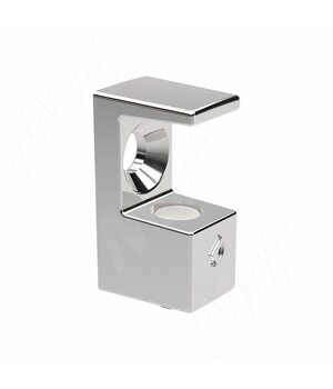 GRACE Полкодержатель для стеклянных полок толщиной 8 мм, под саморез, хром