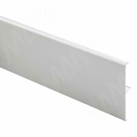 PORTAGLASS LUX Декоративная накладка для верхней направляющей, серебро, L-4000