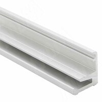 PORTAGLASS LUX Wall Нижний базовый профиль для стеновых панелей, серебро, L-1000
