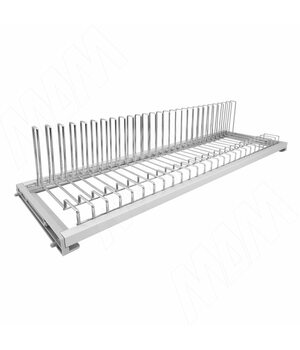 GALAXY Посудосушитель для тарелок с гладкой рамкой и держателем задней стенки, 900 мм, хром