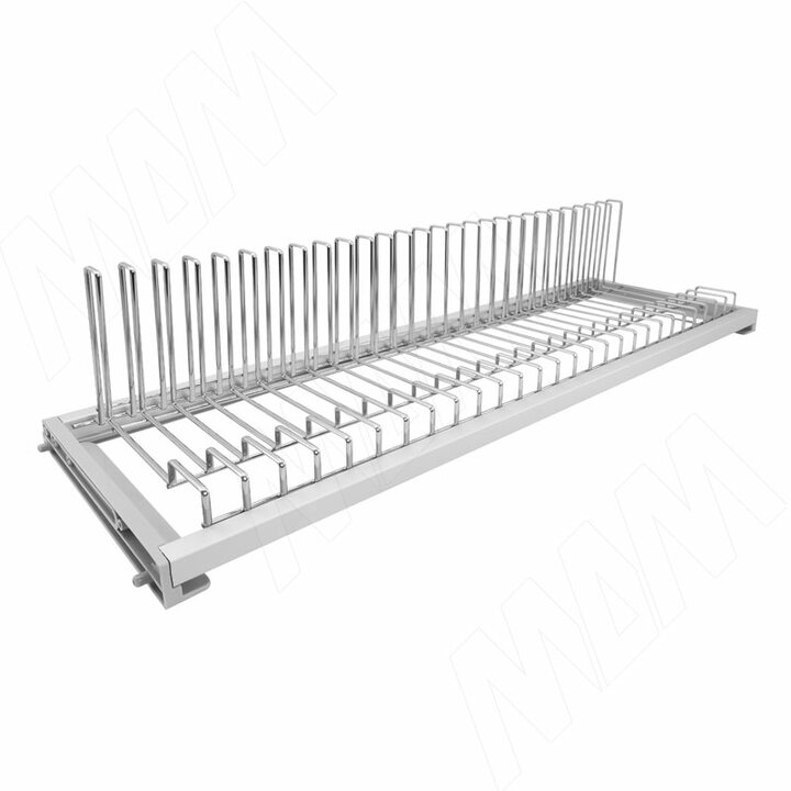 GALAXY Посудосушитель для тарелок с гладкой рамкой и держателем задней стенки, 900 мм, хром