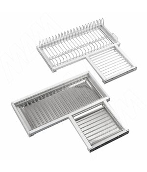 ROUND Комплект посудосушителей для углового шкафа 600х600 мм, хром