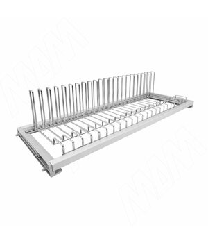 GALAXY Посудосушитель для тарелок с гладкой рамкой и держателем задней стенки, 800 мм, хром