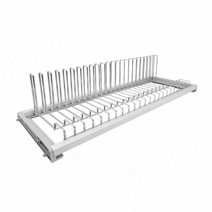 GALAXY Посудосушитель для тарелок с гладкой рамкой и держателем задней стенки, 800 мм, хром