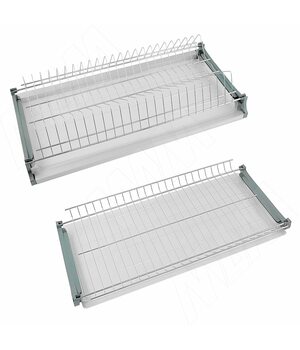 Комплект посудосушителей с 2 поддонами, 600 мм, хром