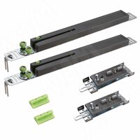 PRIDE Универсальная система плавного закрывания для шкафа-купе, 2 доводчика, 2 активатора, крепеж