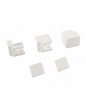 Аксессуары для квадратного плинтуса серия 77.00, белый