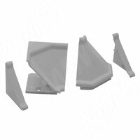 Аксессуары для треугольного плинтуса 32.01R, серый