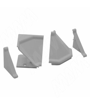 Аксессуары для треугольного плинтуса 32.01R, серый