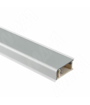 Плинтус алюминиевый прямоугольный универсальный (гориз./верт.) L=4,2м, серебро