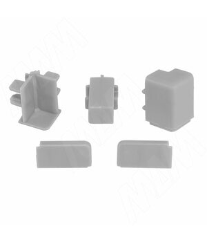 Аксессуары для прямоугольного вертикального плинтуса 62.300, серый