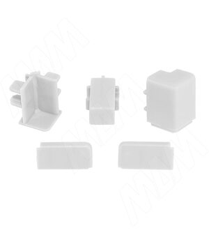 Аксессуары для прямоугольного вертикального плинтуса 62.300, белый