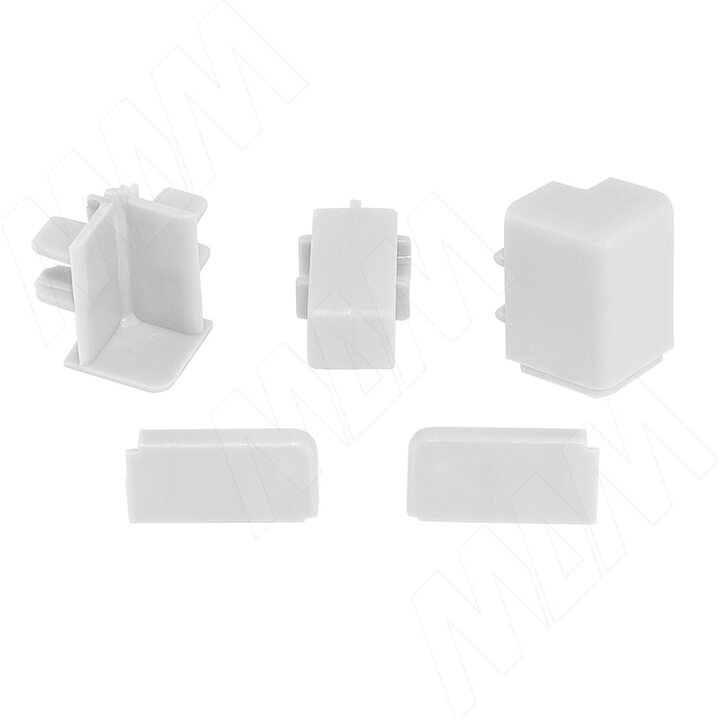 Аксессуары для прямоугольного вертикального плинтуса 62.300, белый