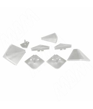 Аксессуары для треугольного плинтуса, белый