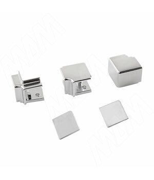 Аксессуары для квадратного плинтуса серия 77.00, хром