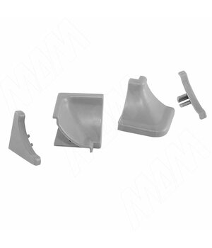 Аксессуары для треугольного вогнутого плинтуса 50.300R.MR, серый