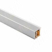 Плинтус алюминиевый квадратный L=4,2м, алюминий матовый