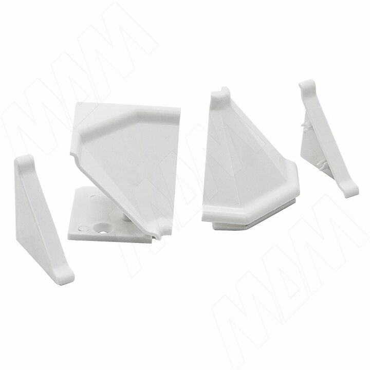 Аксессуары для треугольного плинтуса 32.01R, белый