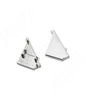 KOBI Заглушки торцевые, 2 шт., хром