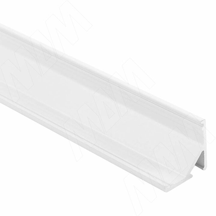 Профиль СМ2, угловой, белый матовый, 16х16мм, для овального рассеивателя, L-3000