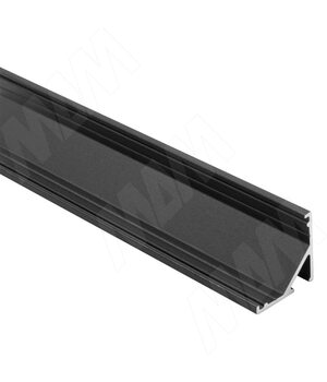 Профиль СМ2, угловой, черный, 16х16мм, для овального рассеивателя, L-3000