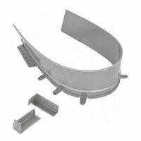 Профиль пласт. для ящика под мойку, серый, L=680 мм