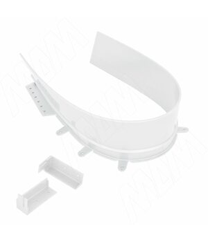 Профиль пласт. для ящика под мойку, белый, L=680 мм