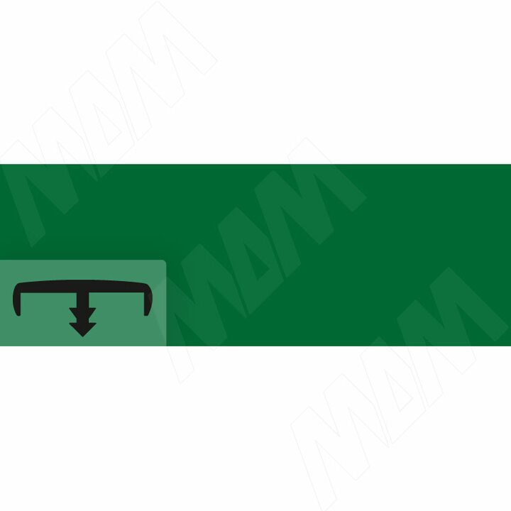 Кант зеленый глянец