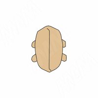 Заглушка угловая сосна