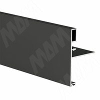 Профиль-ручка широк., для фасада 18 мм, черный, L-6000