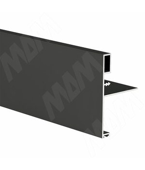 Профиль-ручка широк., для фасада 18 мм, черный, L-6000