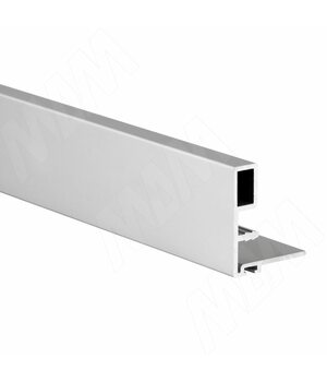 Профиль-ручка узк., для фасада 18 мм, серебро, L-3000