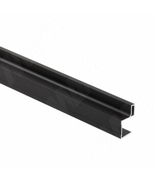 Профиль-ручка для фасада 16 мм, черный, L-3000