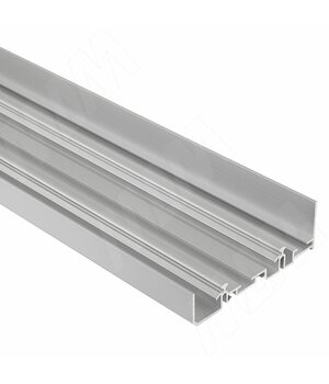 PS48 Направляющая верхняя усиленная, быстрый монтаж, серебро, L-6000