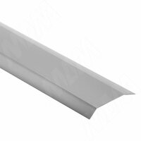 PS48 Накладка пылезащитная на ролики для внешней двери, серебро, L-3000