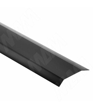 PS48 Накладка пылезащитная на ролики для внешней двери, черный, L-3000