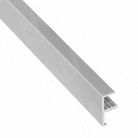 INTEGRO Профиль окантовочный врезной, для плиты 18 мм, 20х9х8, серебро, L-6000