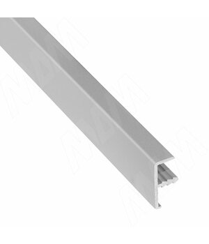 INTEGRO Профиль окантовочный врезной, для плиты 18 мм, 20х9х8, серебро, L-6000