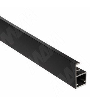 SECRET MAXI Профиль рамочный узкий с интегрированной ручкой, черный, L-3000