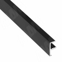 INTEGRO Профиль окантовочный врезной, для плиты 18 мм, 20х9х8, черный, L-6000