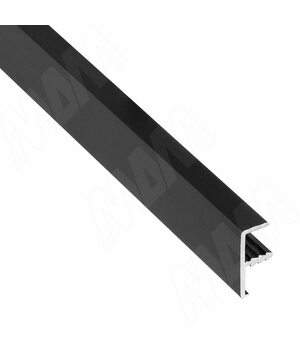 INTEGRO Профиль окантовочный врезной, для плиты 18 мм, 20х9х8, черный, L-6000